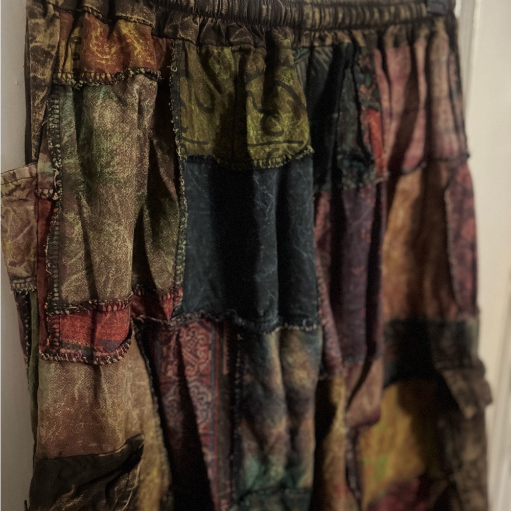 Authentic Vietnamese Patchwork Multicolor Boho Pa… - image 5